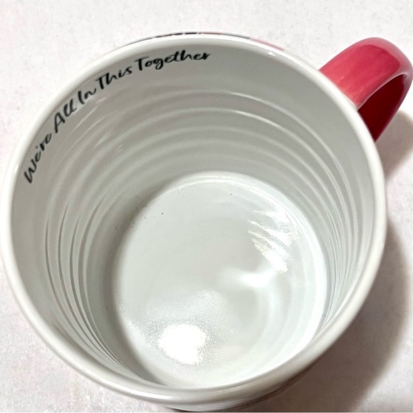 Prima Design WE’RE ALL IN THIS TOGETHER Ceramic Mug Set White/Pink/Multi 21oz - Picture 9 of 12